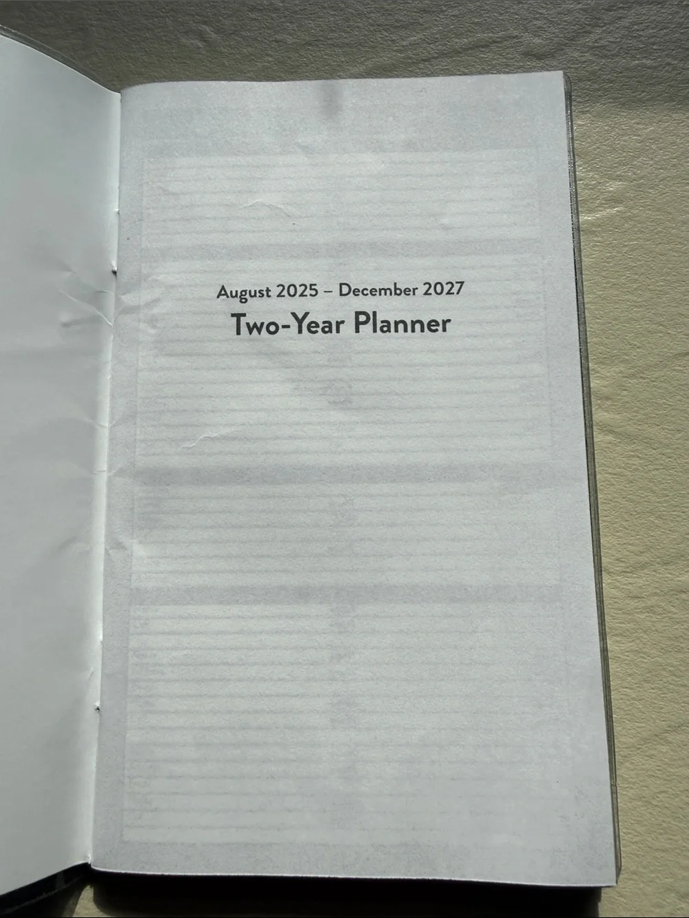 Peanuts Light Blue Snoopy Two-Year Planner